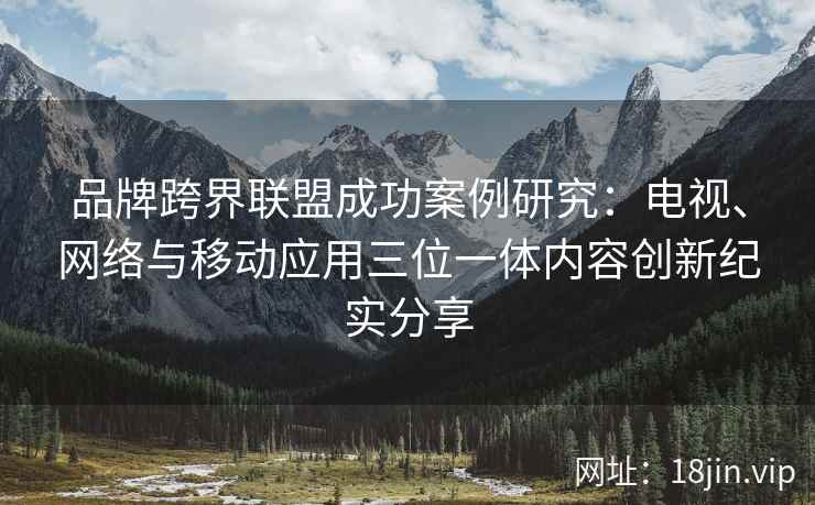 品牌跨界联盟成功案例研究：电视、网络与移动应用三位一体内容创新纪实分享