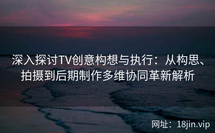 深入探讨TV创意构想与执行：从构思、拍摄到后期制作多维协同革新解析