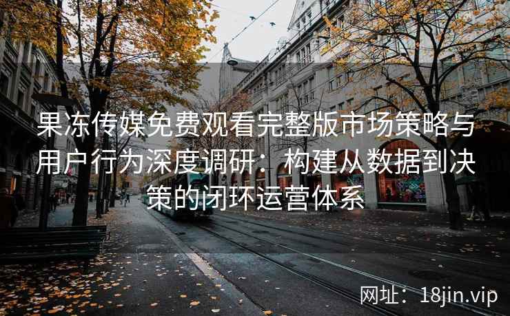 果冻传媒免费观看完整版市场策略与用户行为深度调研：构建从数据到决策的闭环运营体系